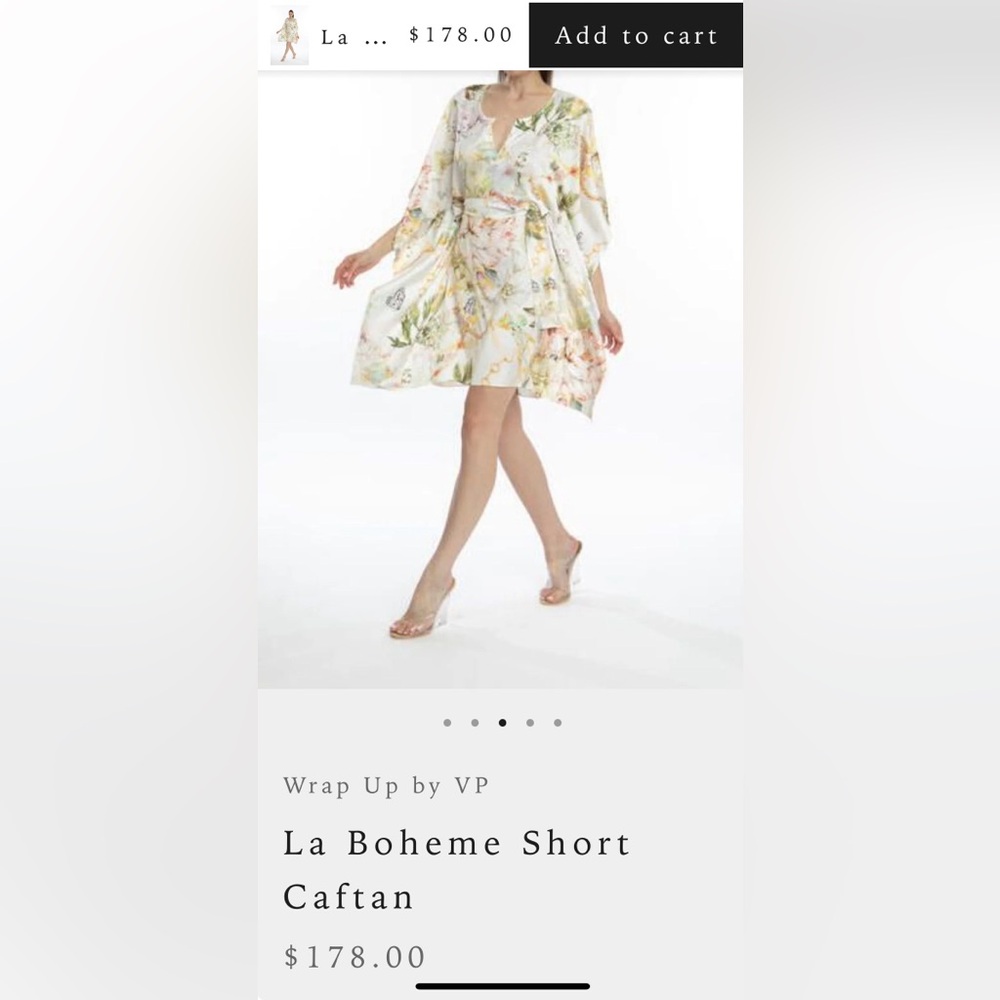 La Boheme Short Caftan/Dress - Picture 5 of 10
